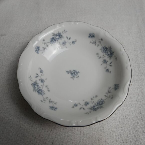 Set Of 4 Johann Haviland Bavaria Germany Blue Floral Fruit Dessert Bowls 5" VTG - Picture 5 of 7